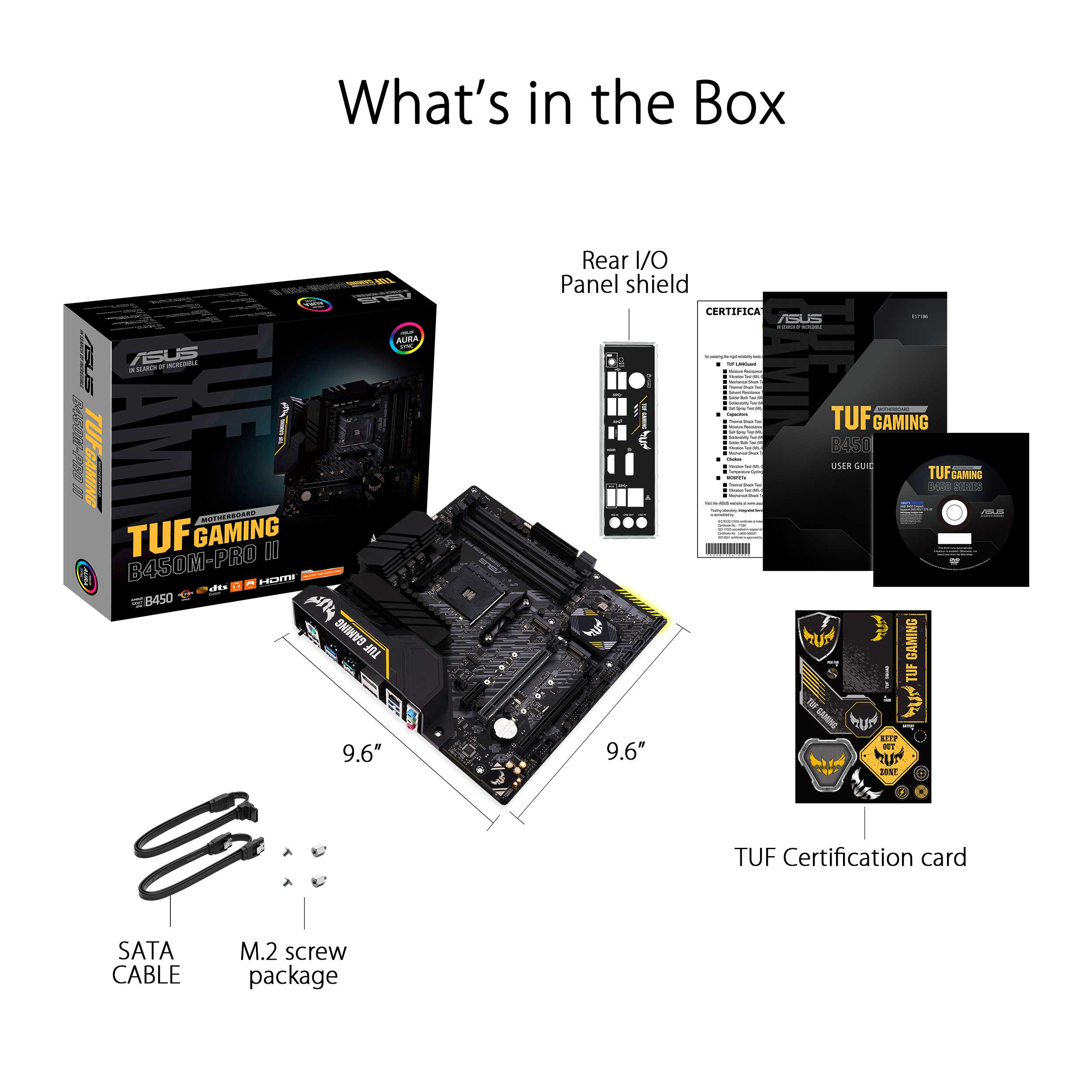 AMD Ryzen 5 3600 Processor + ASUS TUF Gaming B450M PRO II mATX