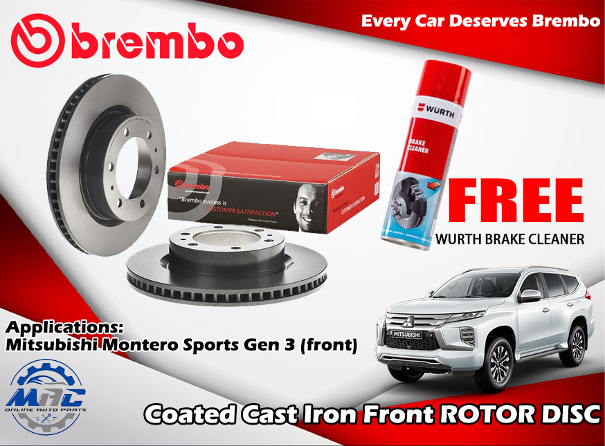 Mitsubishi Montero Sport Gen 3 Brembo SPECIAL UV COATED Front Brake