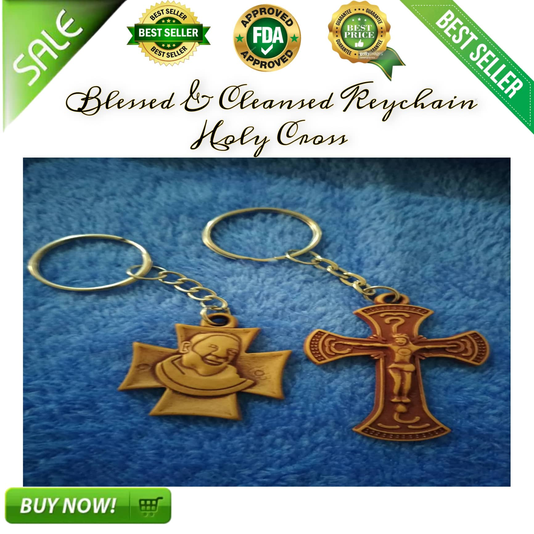 Holy on sale cross keychain