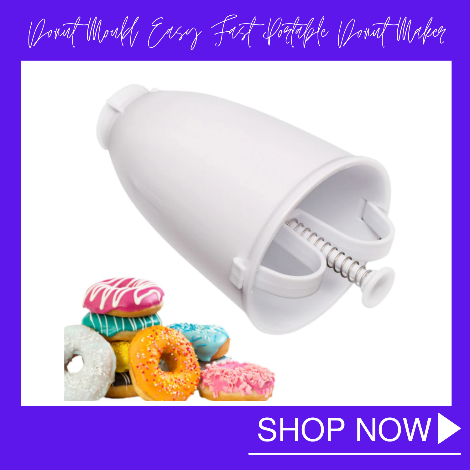 Donut Maker Easy Fast Portable Donut Maker Manual Waffle Dispenser