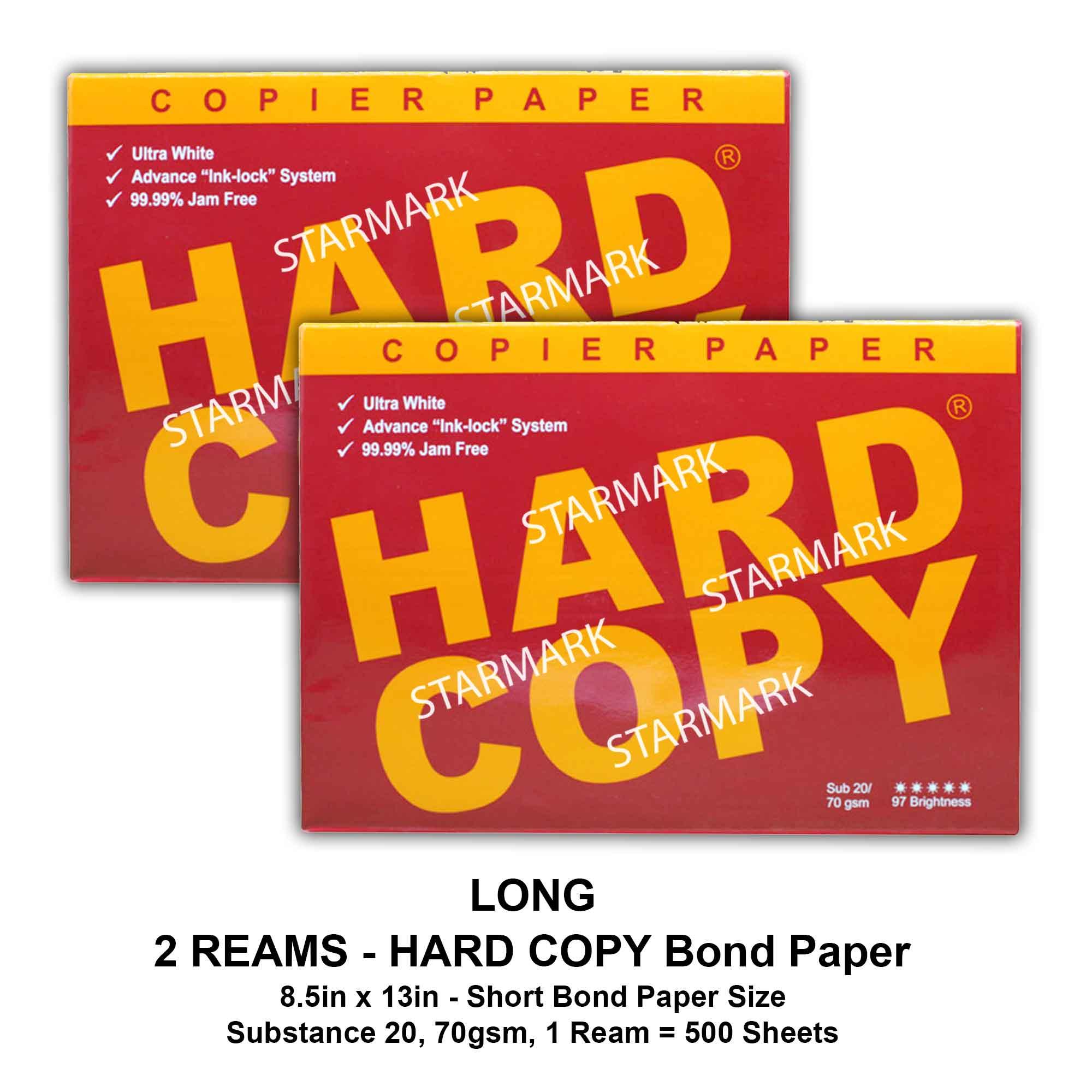 Hard Copy Bond Paper 2 Reams Long Bond Paper Size 8.5x13 inches