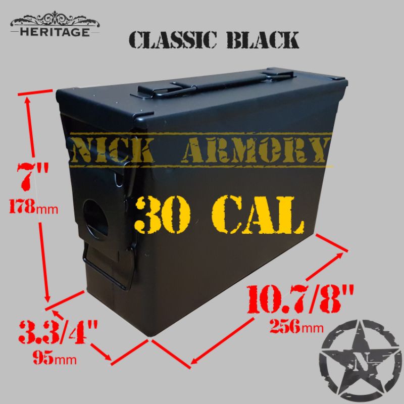 Metal Ammobox Toolbox Classic Army Box Style 50 cal 30 cal Motorcycle