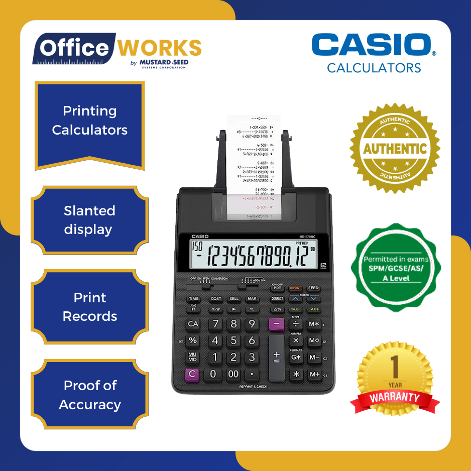 Casio FR 2650rc HR 150RC HR 100RC Desk Top Printer Printing