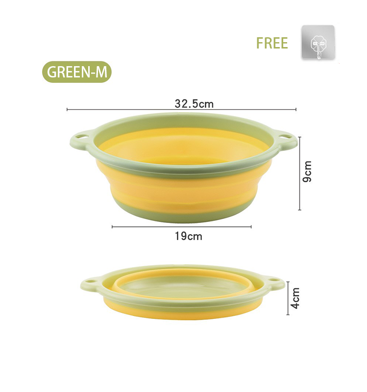 Thicker Folding Basin Portable Outdoor Travel Telescopic Basin Home