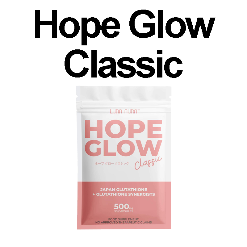 HOPE GLOW by Luna Aura Glutathione Capsule FDA Approved 30 Capsules