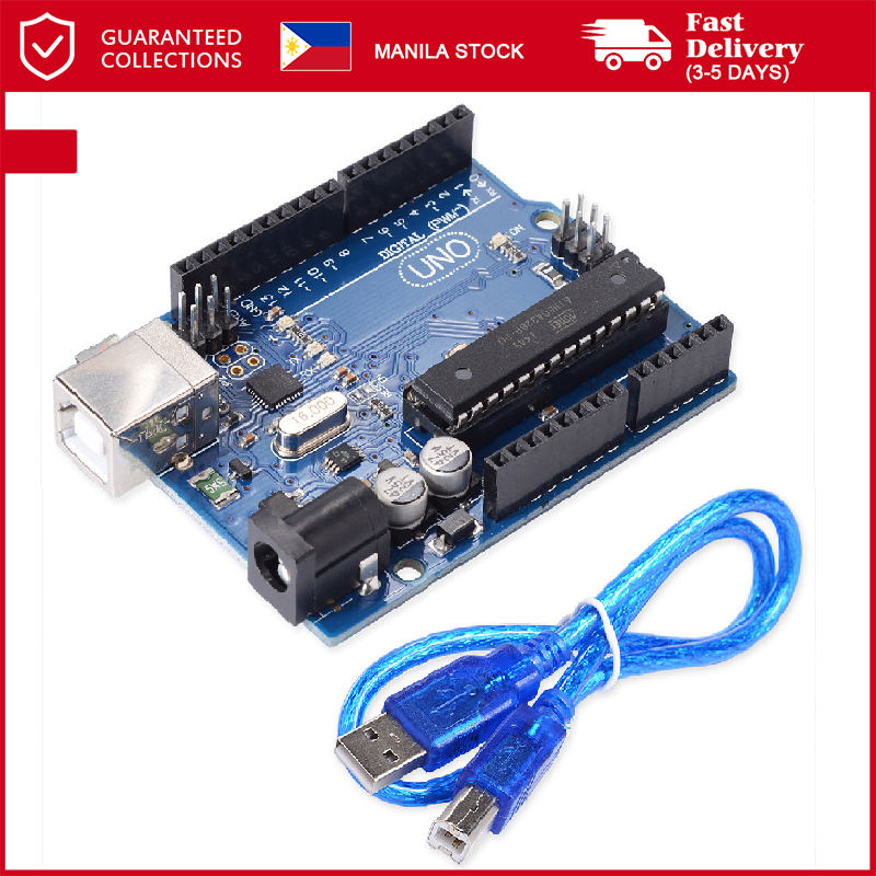 【with Cable】100 Arduino Uno R3 Development Board Atmega328p Ch340 Ch340g With Straight Pin 7231