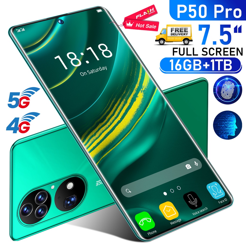 HUAWEI P50 Pro 5G Smartphones 7.3inch HD + full screen Mobiles 12GB