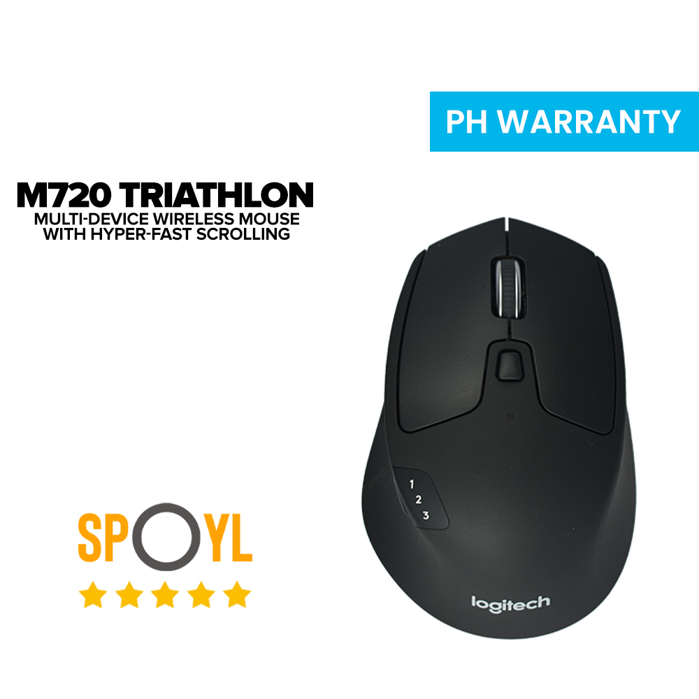  Logitech M720 Triathlon Multi-Device Wireless Mouse