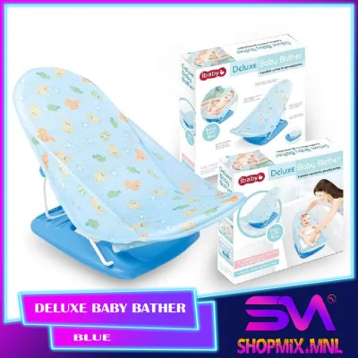 SHOPMIX Deluxe Baby Personal Care Bather Tub and Seat BLUE