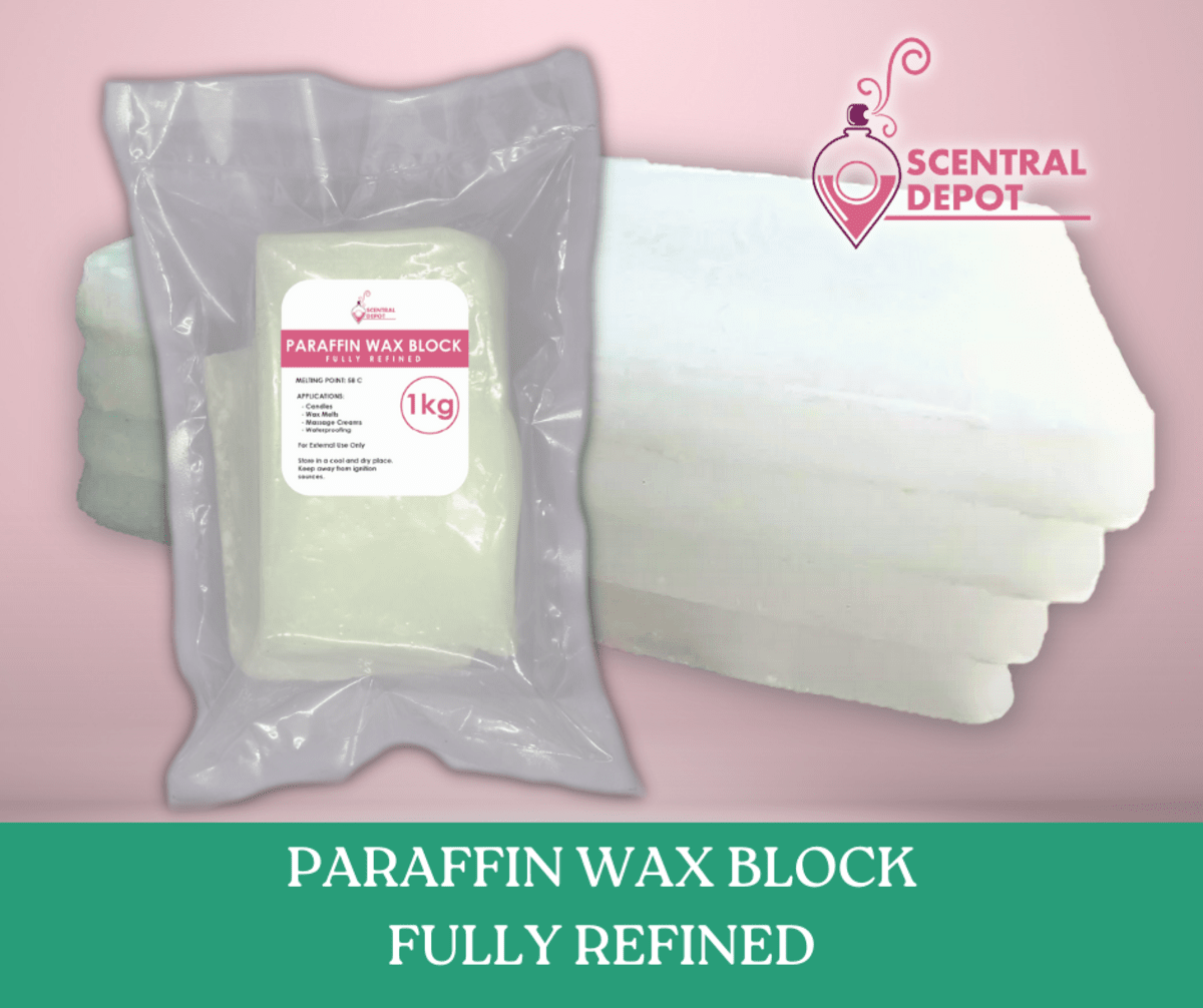 Paraffin Wax Fully Refined Block 1kg, 25kg, 50kg for Candles, Wax Melts and  Other Applications, Candle Making Raw Material