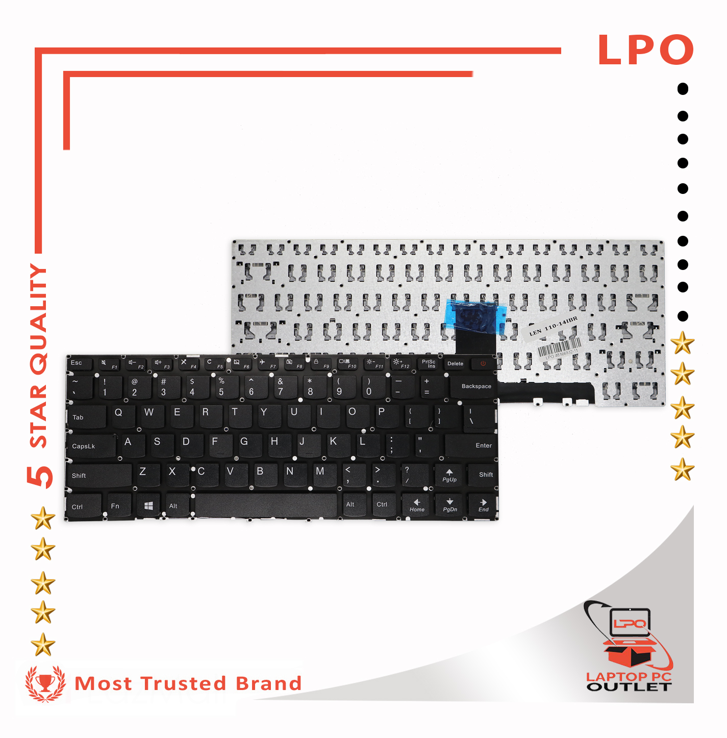 LPO Laptop Keyboard 11014IBR for Lenovo Ideapad 110141BR Lazada PH