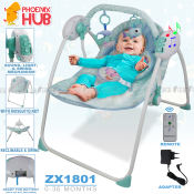 Phoenix Hub Electric Baby Swing - Musical Rainforest Swing Chair