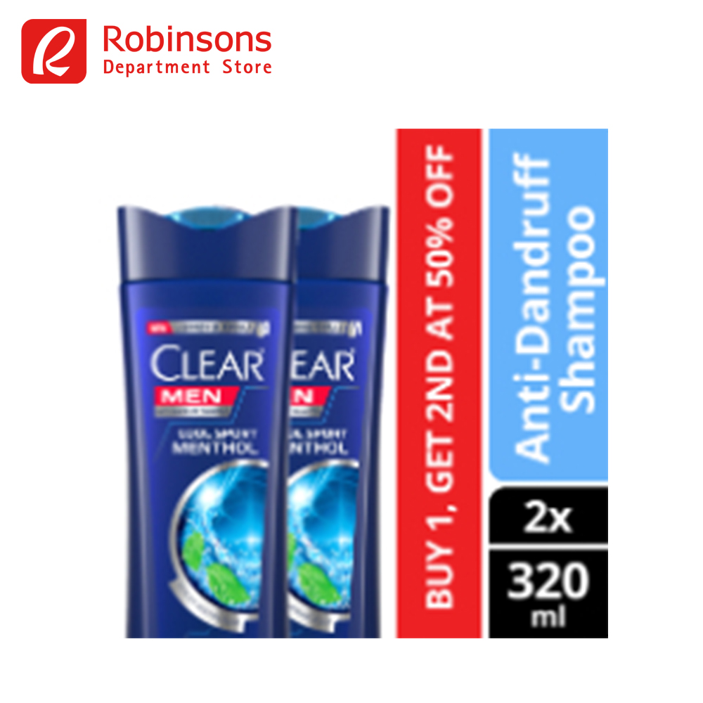 Clear Men Anti Dandruff Shampoo Cool Sport Menthol 320ml Special Offer 