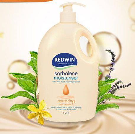 redwin sorbolene moisturiser with vitamin e