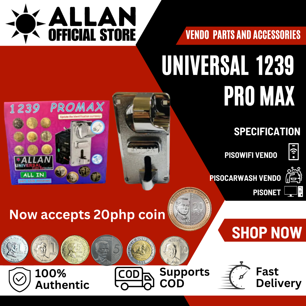 Allan New And Improve 1239 Pro Max Universal Coinslot Coinslot 1239 Multi Coin Selector For 2428