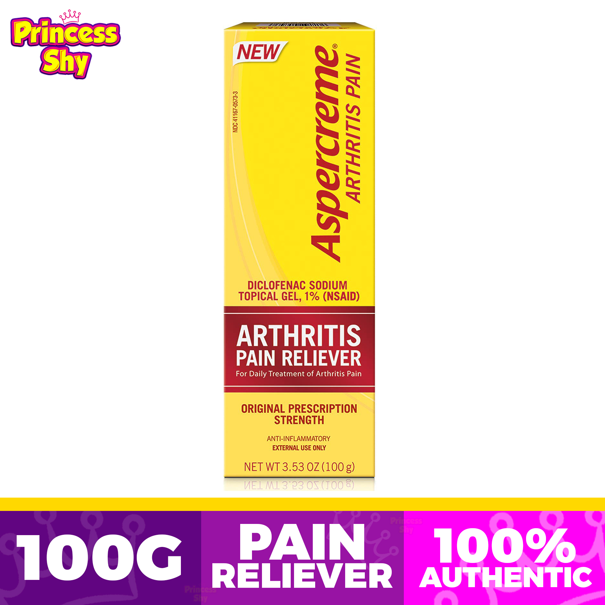 Aspercreme Arthritis Pain Reliever Topical Gel Original Strength 3.5 oz