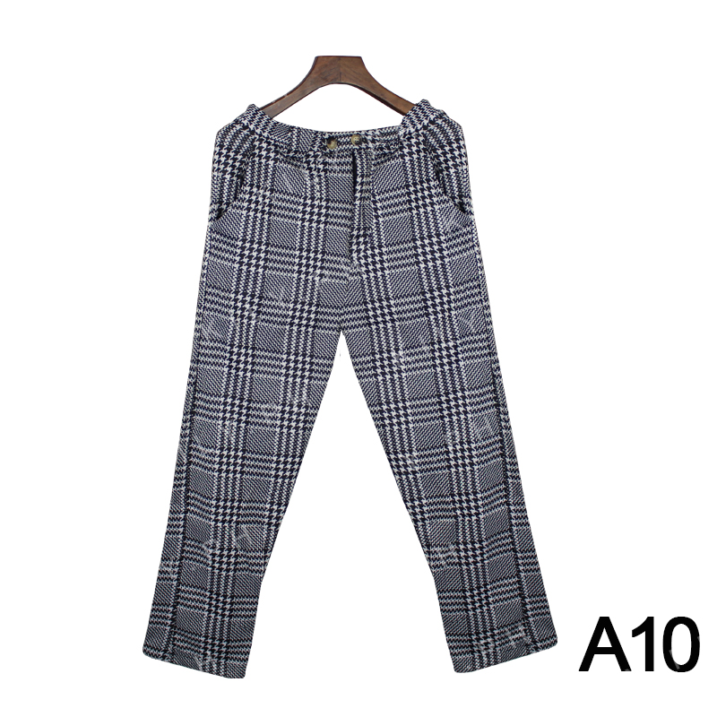 Plaid Trouser Korean Chekered Pants 7A0018