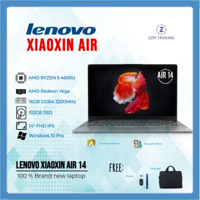 Lenovo Xiaoxin Air 14 Brand New Laptop Ryzen 5 4600U/ Ryzen 5 5500U 14" 16GB RAM 512GB SSD