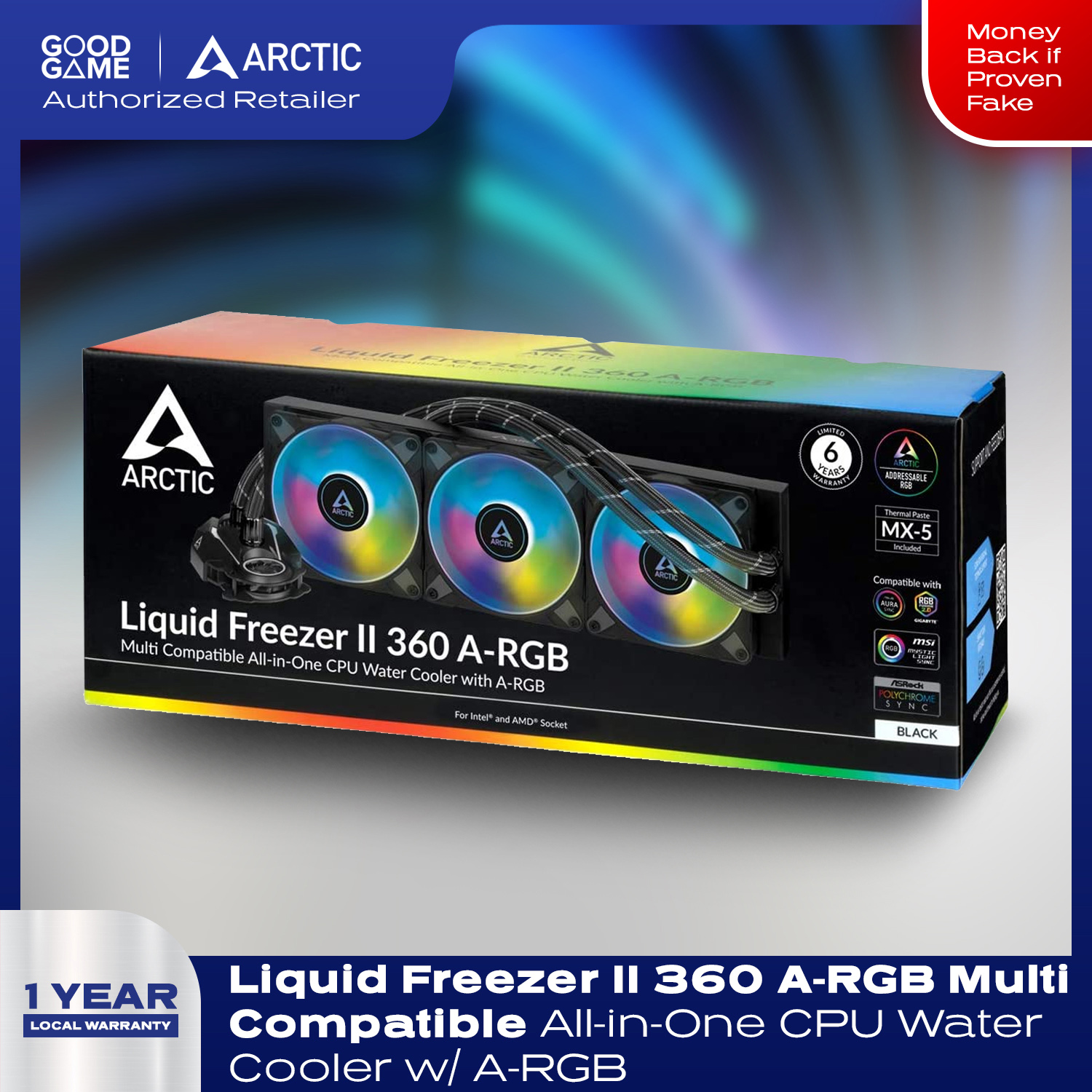 Arctic Liquid Freezer II 360 Multi Compatible All-In-One CPU AIO Liquid  Water Cooler with LGA 1700 MOUNTING KIT