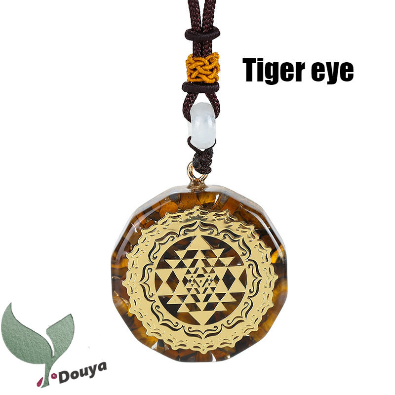 Sri Yantra Symbol Energy Necklace Reiki Healing Metatron's Cube Sacred  Geometry Pendant