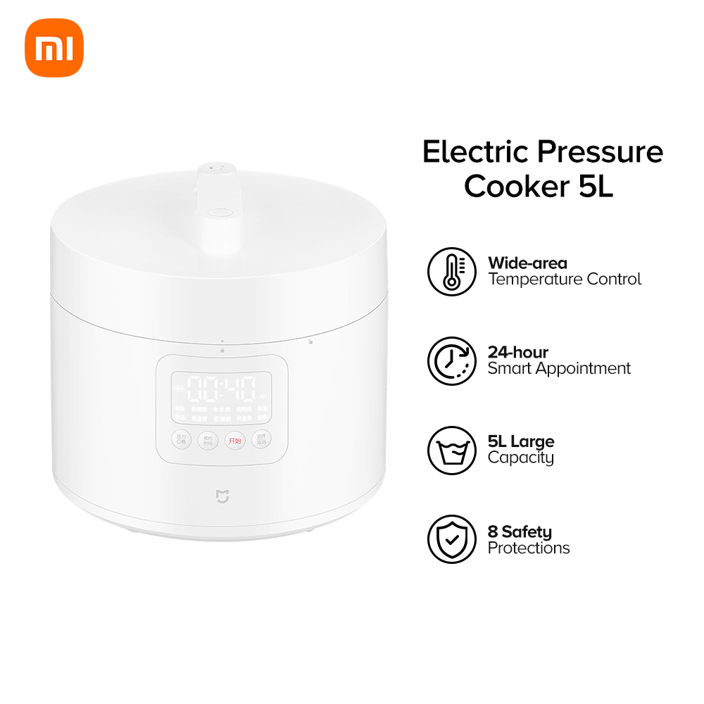 Wholesale Xiaomi Mijia Smart Electric Pressure Cooker 5L APP Control Instant  One-Touch Pressure Pot Rice Cooker/Steamer/Slow Cooker 220V From  m.