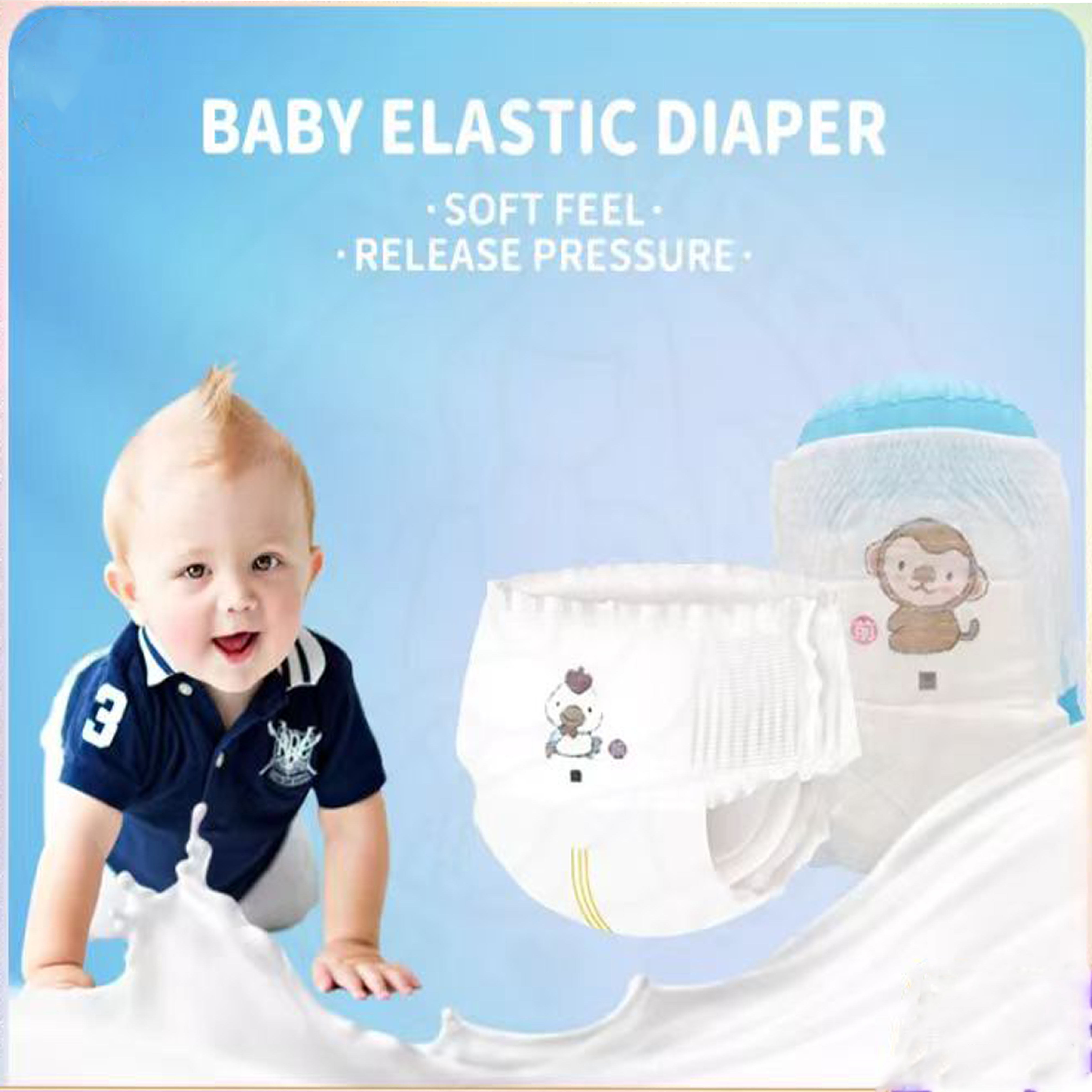 Baby Pull Up Pants Baby Disposable Diapers 50 Pcs Baby Pull Up Diaper