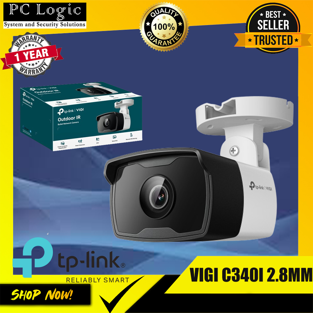 TP-LINK VIGI C340I 4MP OUTDOOR IP67 ONVIF 3D DNR  PLASTIC CASING CAMERA
