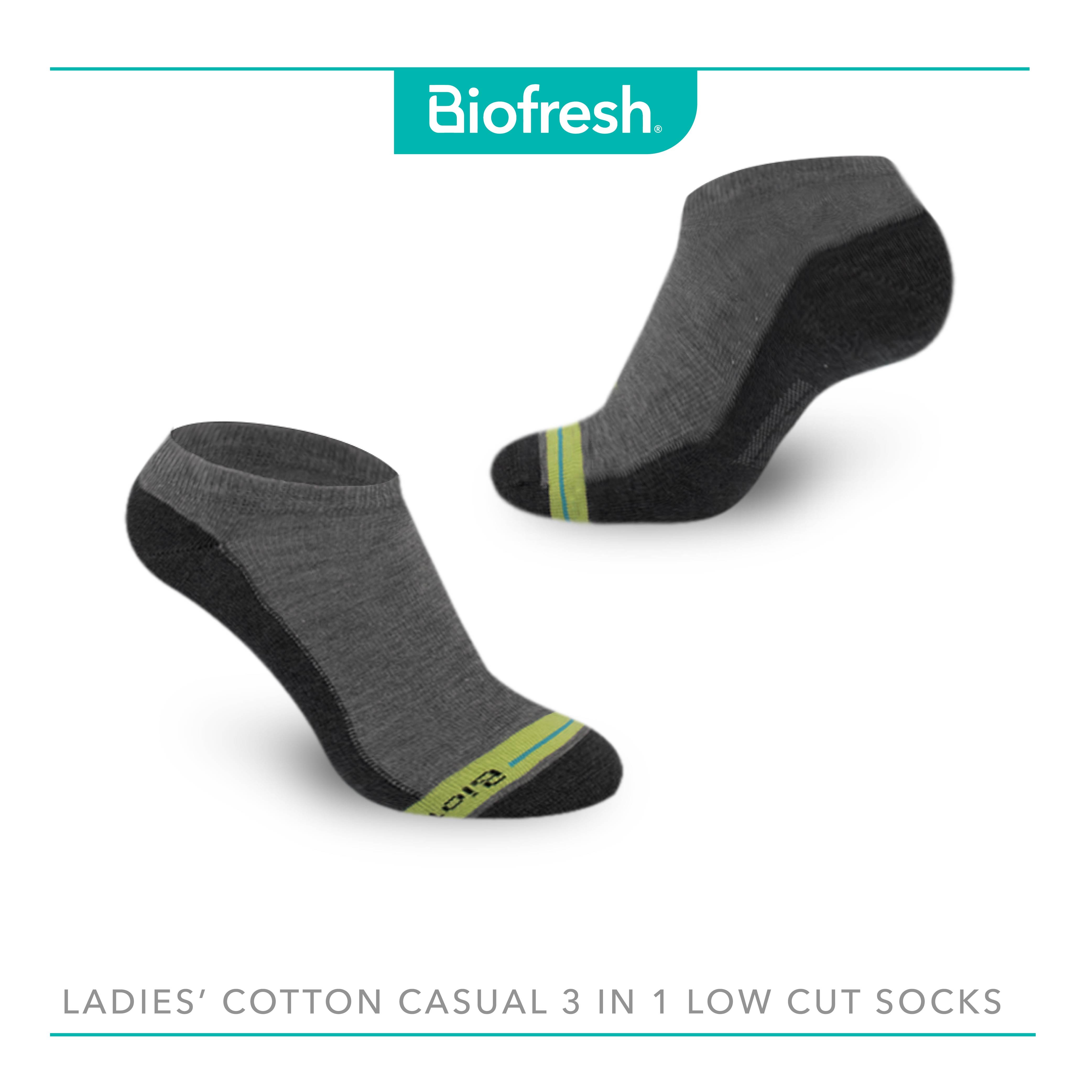 Biofresh RLCKG33 Ladies' Antimicrobial Odor Free Cotton Low Cut