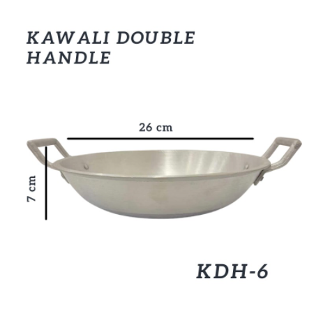High Quality Aluminum Pan Kawali / Cawali Double Handle Frying Pan KDH