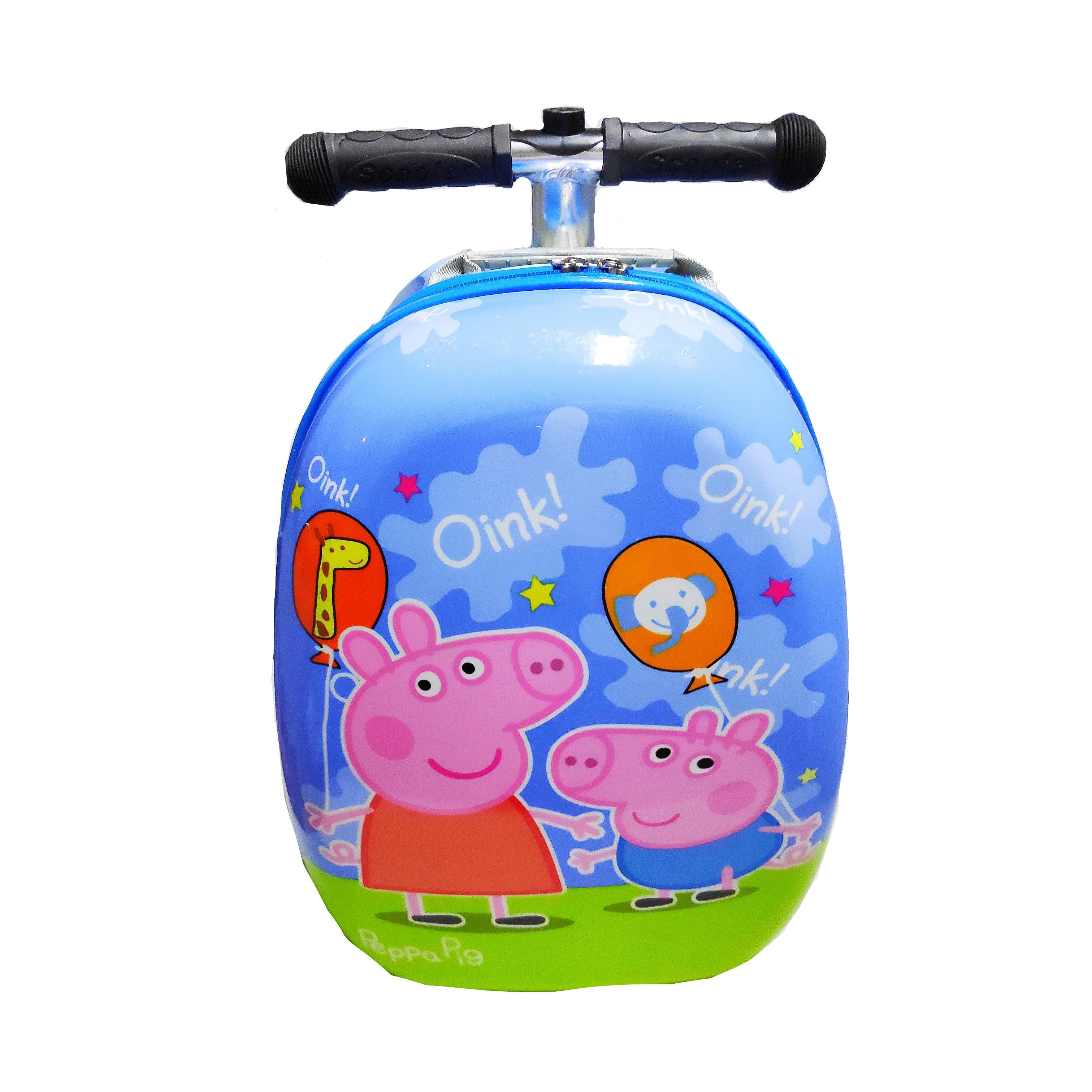 Children Kid Kids Scooter Luggage Bag Suitcase Travel Trolley Hard