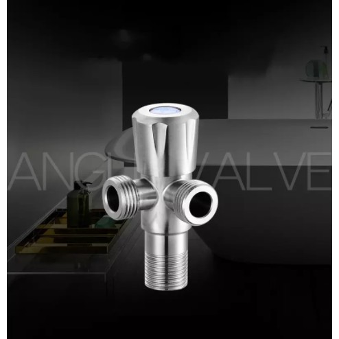 Bathroom toilt Stainless 3 Way Angle Valve Bidet Water Closet Kitchen ...