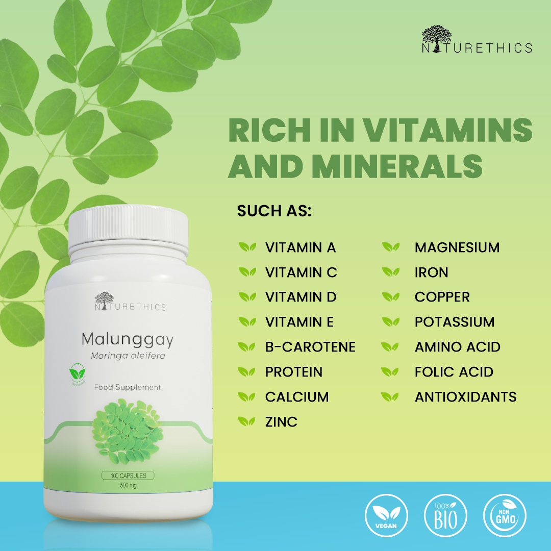 All Natural Malunggay Moringa Capsules All Natural Organic NonGMO