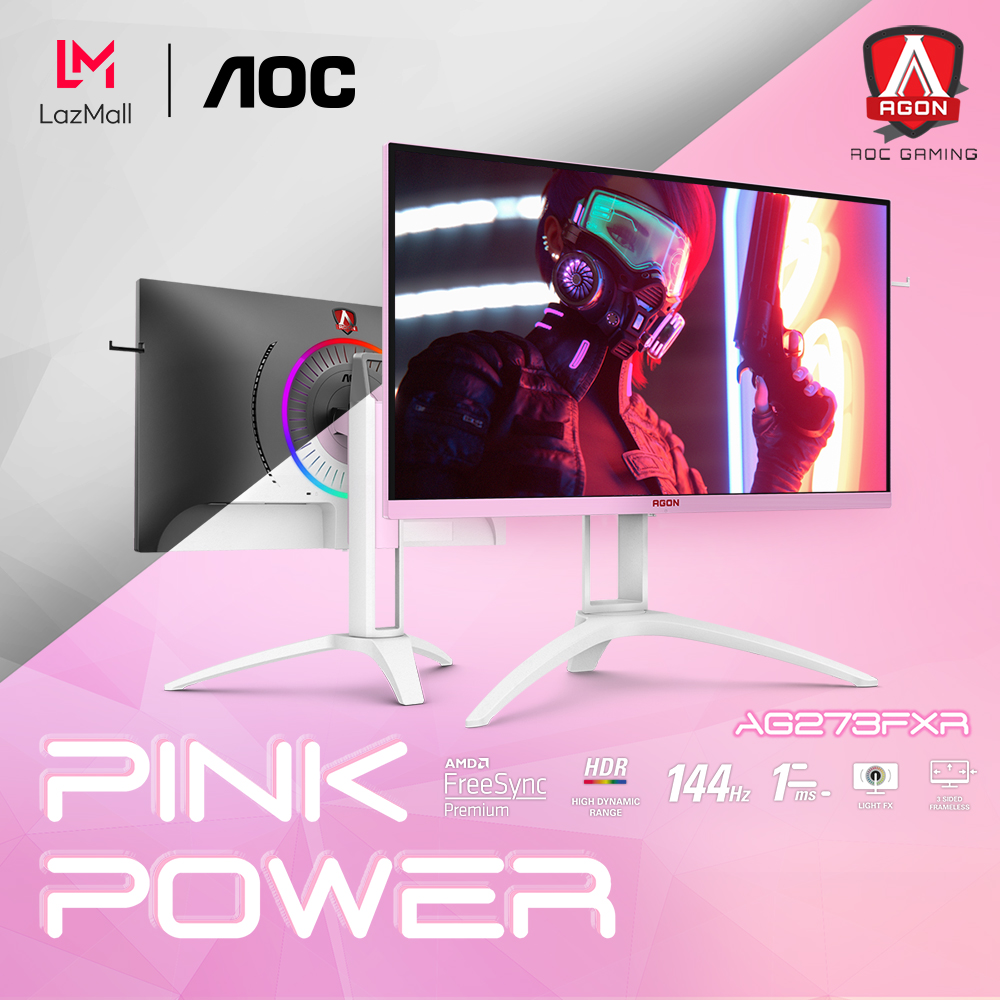 AGON III AG273FXR 27" IPS Wide Viewing Angle Gaming Monitor (Pink)