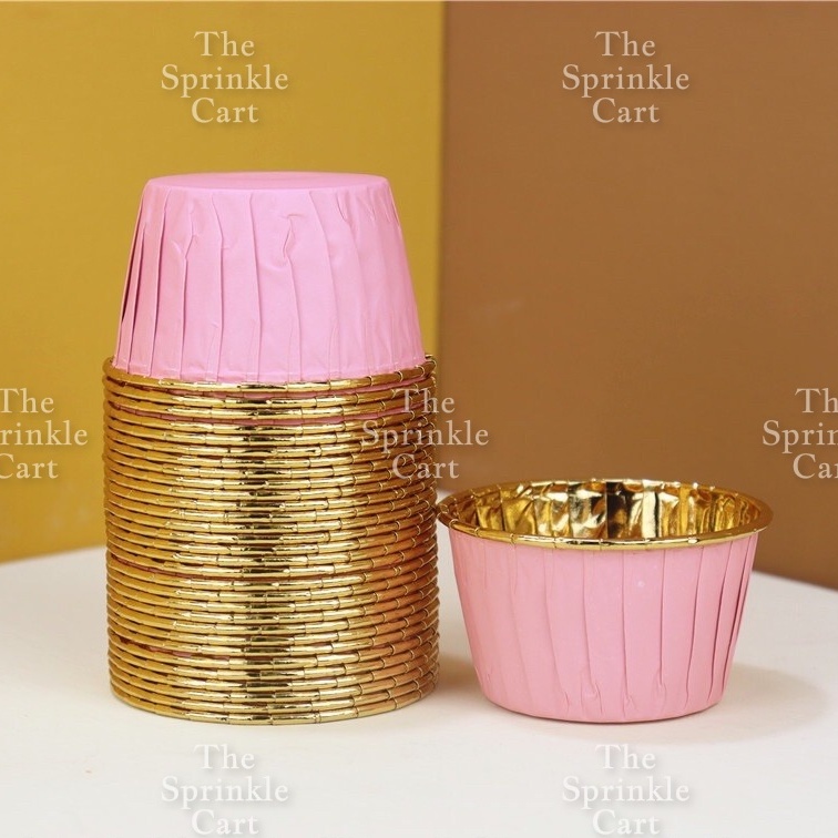 50pcs Colorful Foil Cupcake Liner Paper Cups Baking Muffin Liner