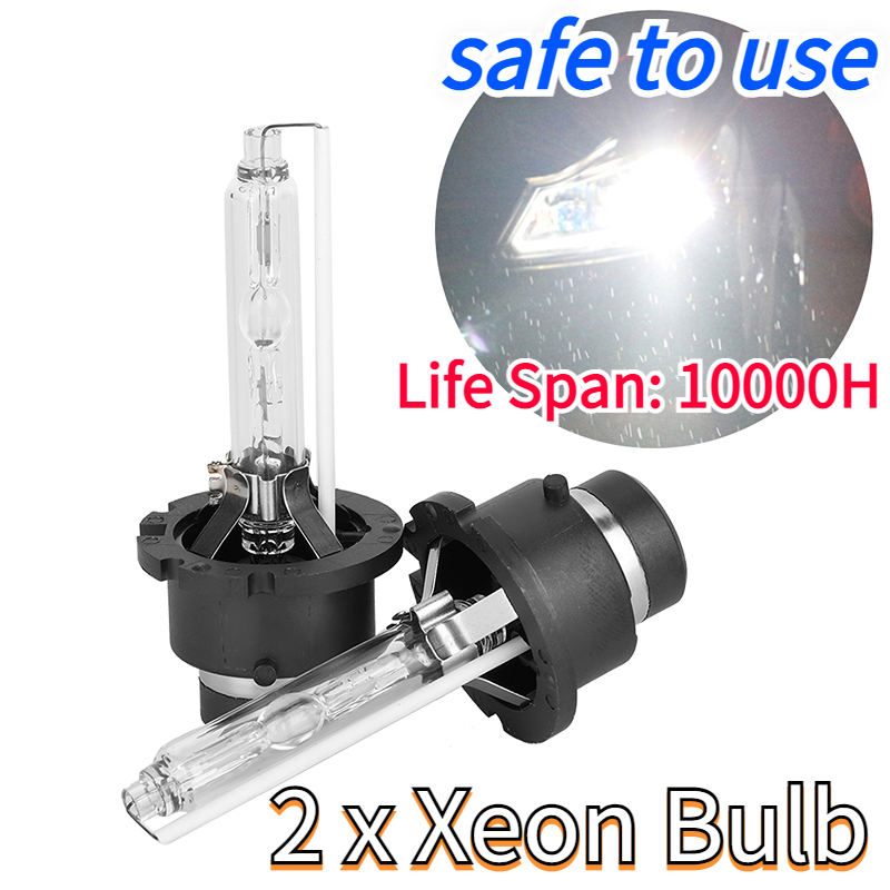 2Pcs D2S 35W 6000K HID Xenon Light Bulb Headlight Lamp High Brightness  12V/24V