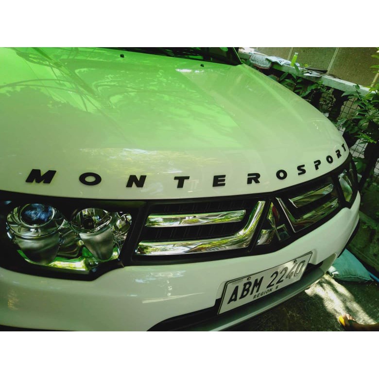 MONTERO SPORT HOOD EMBLEM ACRYLIC BLACK COLOR Lazada PH