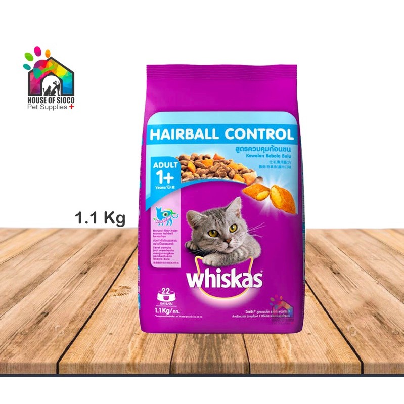 Whiskas Hairball Control Dry Cat Food 1.1kg Lazada PH