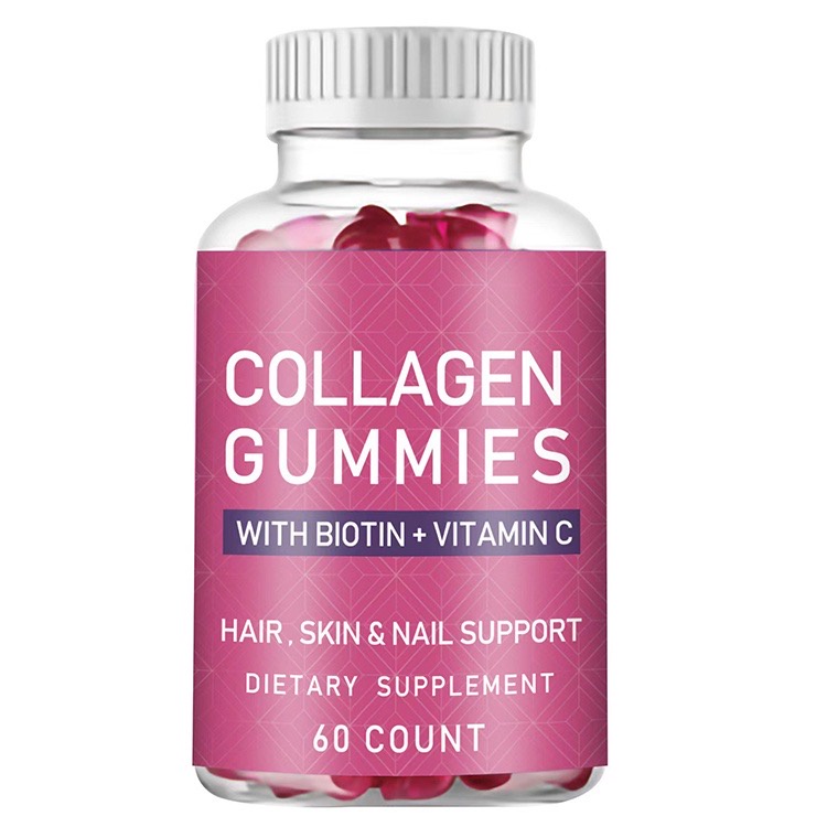 Factory direct sales Collagen Gummies with Biotin + Vitamin C Hair Skin