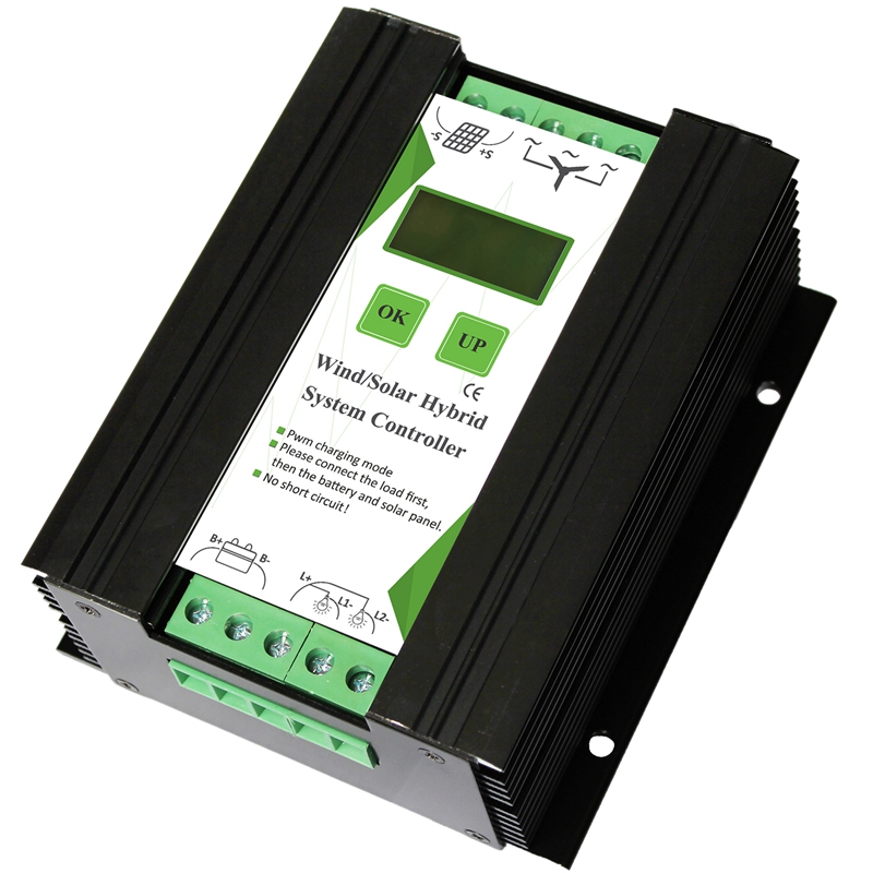 12/24V Wind And Solar Complementary Charge Controller Light/Timer Control Lcd Monitor Wind