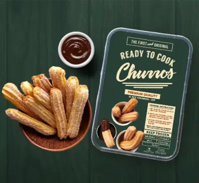 Ready-To-Cook Churros 225g 12pcs with dips