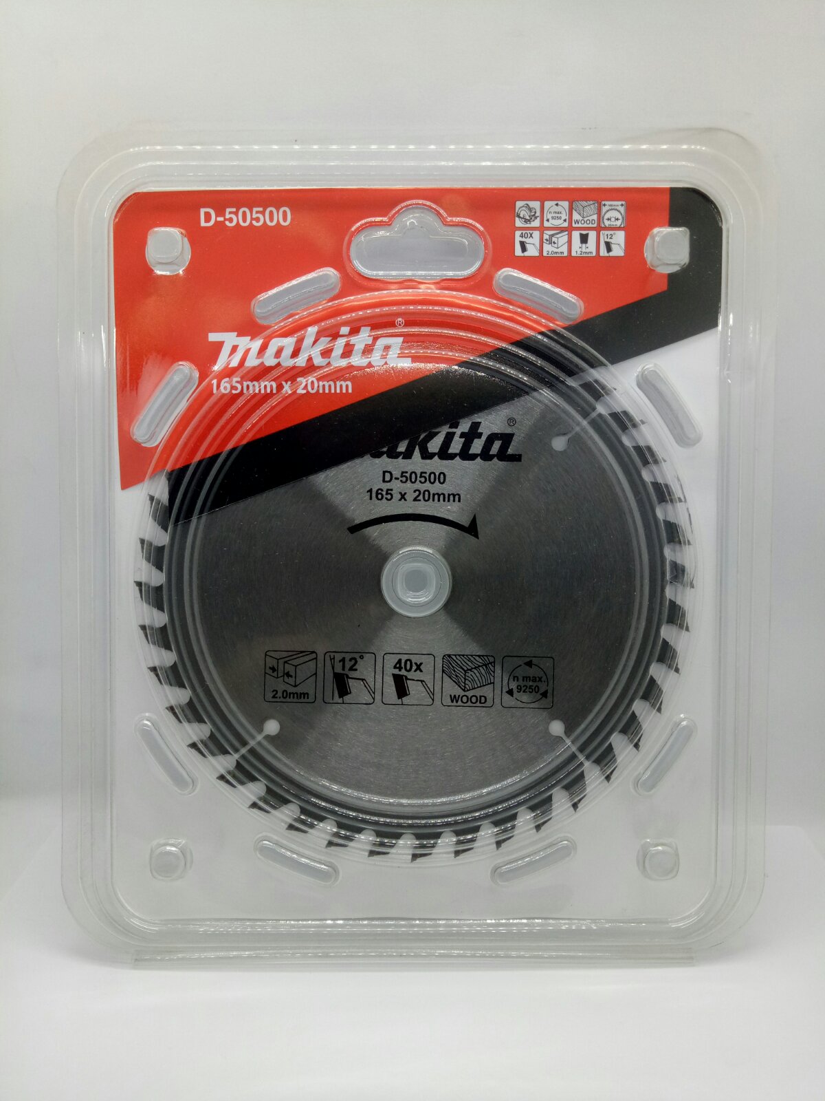 MAKITA D-50500 TCT Circular Saw Blade for Wood (40T) [POWERMARK MAC ...