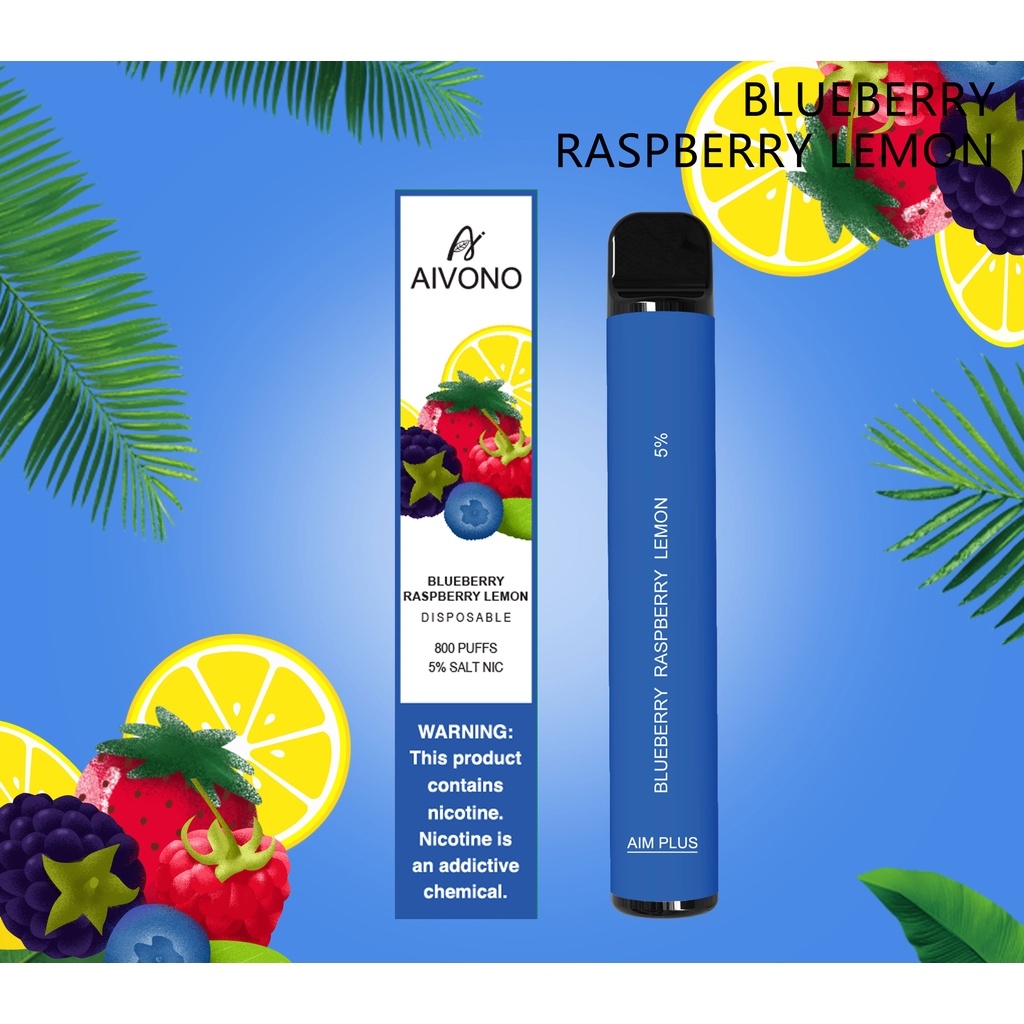 AIVONO 0 nic disposable pod device 800 puffs salt vape 10 Flavors