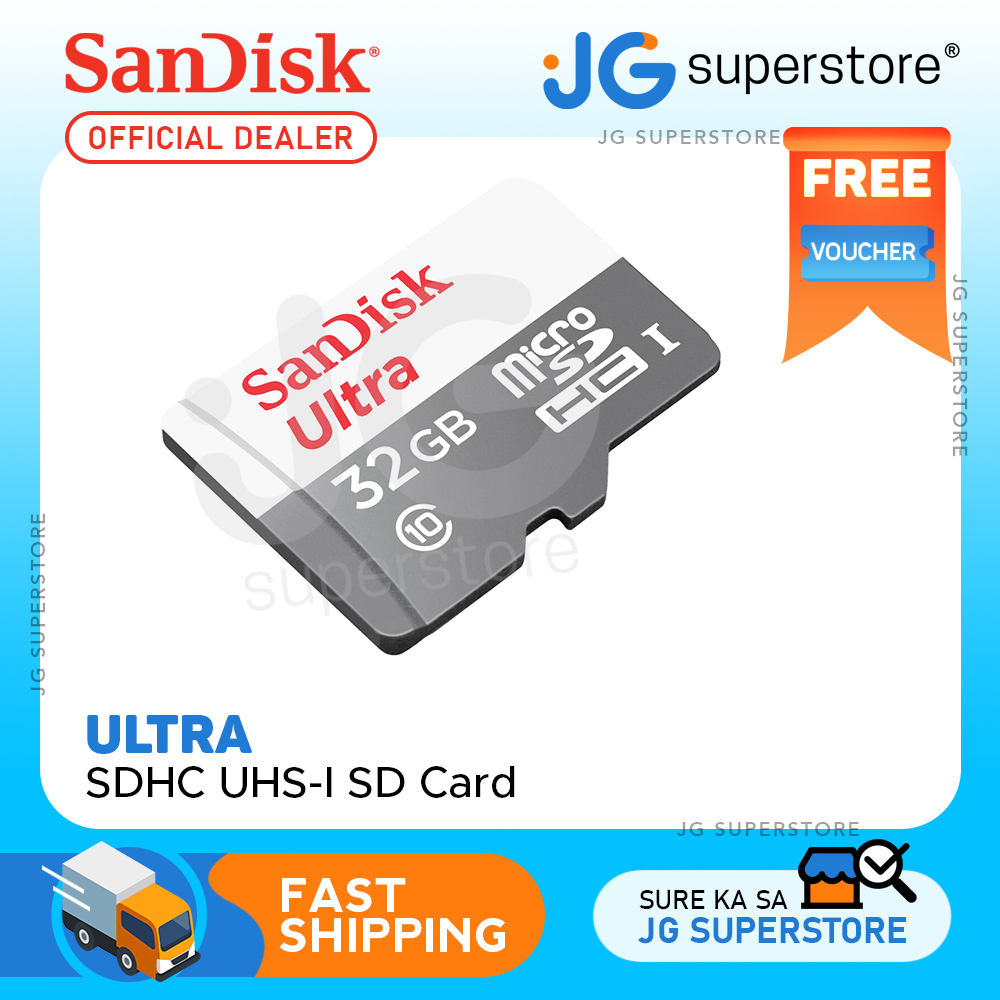 PinonオンラインショップSanDisk Ultra 32GB Class Card MicroSDHC UHS-I s SDSQUNR-032G-  100MB 10