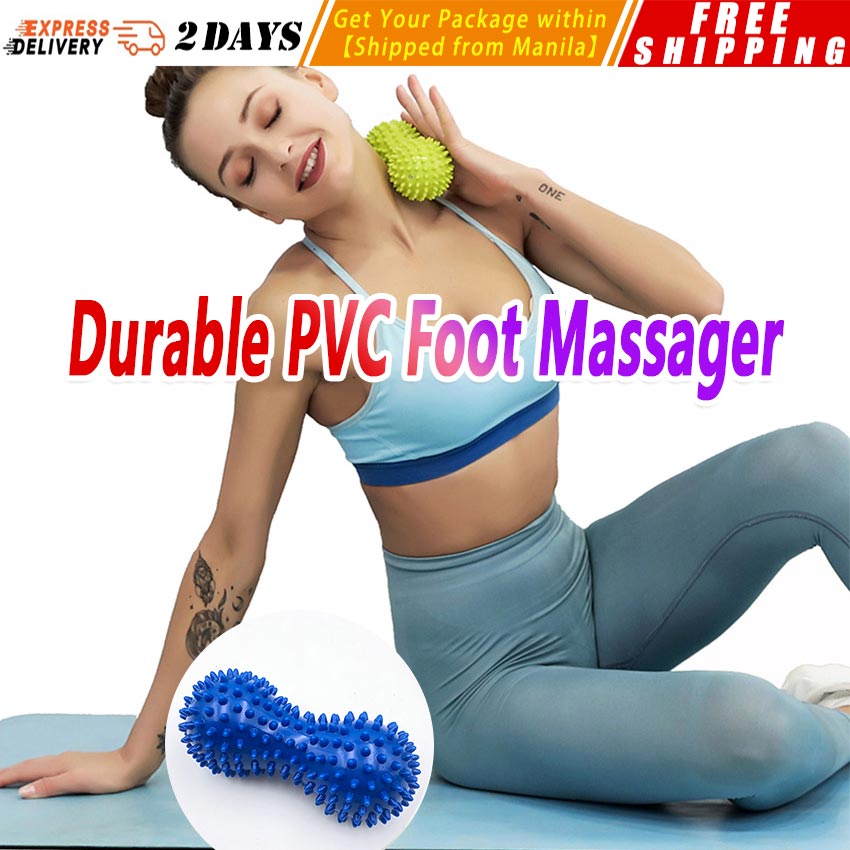 【Durable PVC Foot Massager】Peanut Shape Massage Yoga Fitness Ball