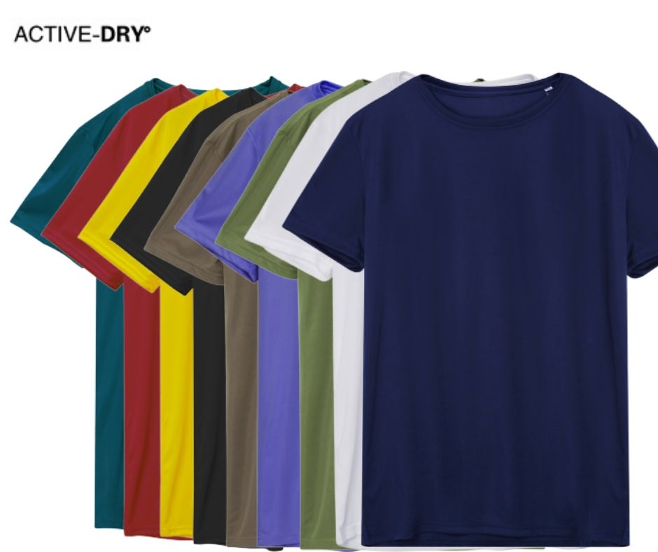 active dry shirt white