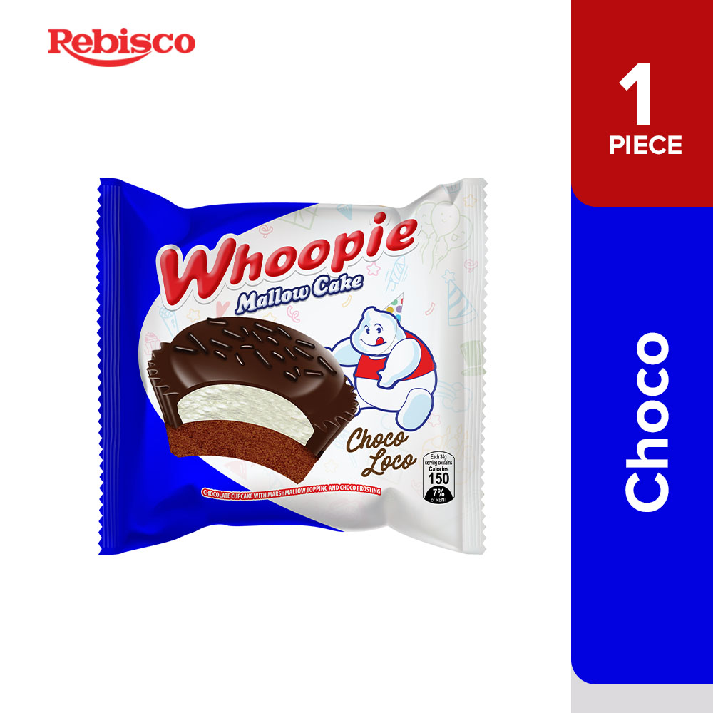 Whoopie Marshmallow Cake Choco 34G x 10pcs Lazada PH