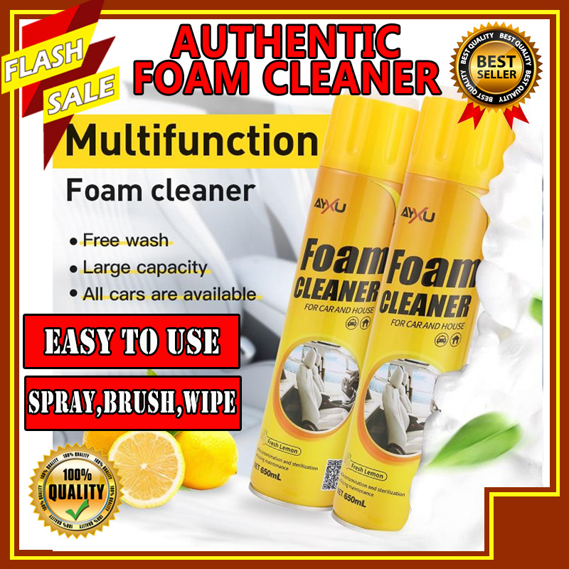 MultiFunctional AXYU Foam Cleaner Spray to Clean Car & House Lemon