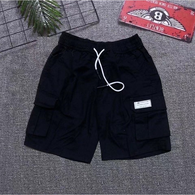 Men 5 Pocket Denim Cargo Shorts COD