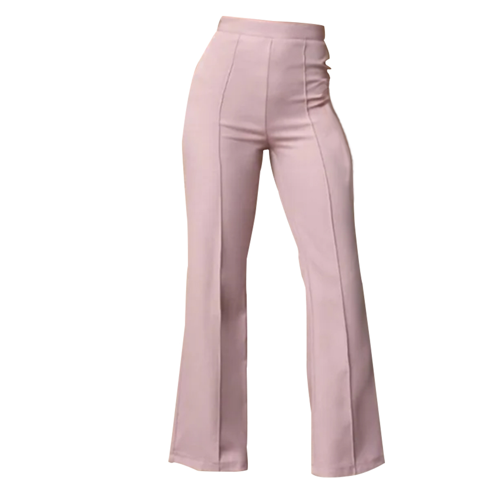 Formal high waist pants for women stretchable wide leg pants for