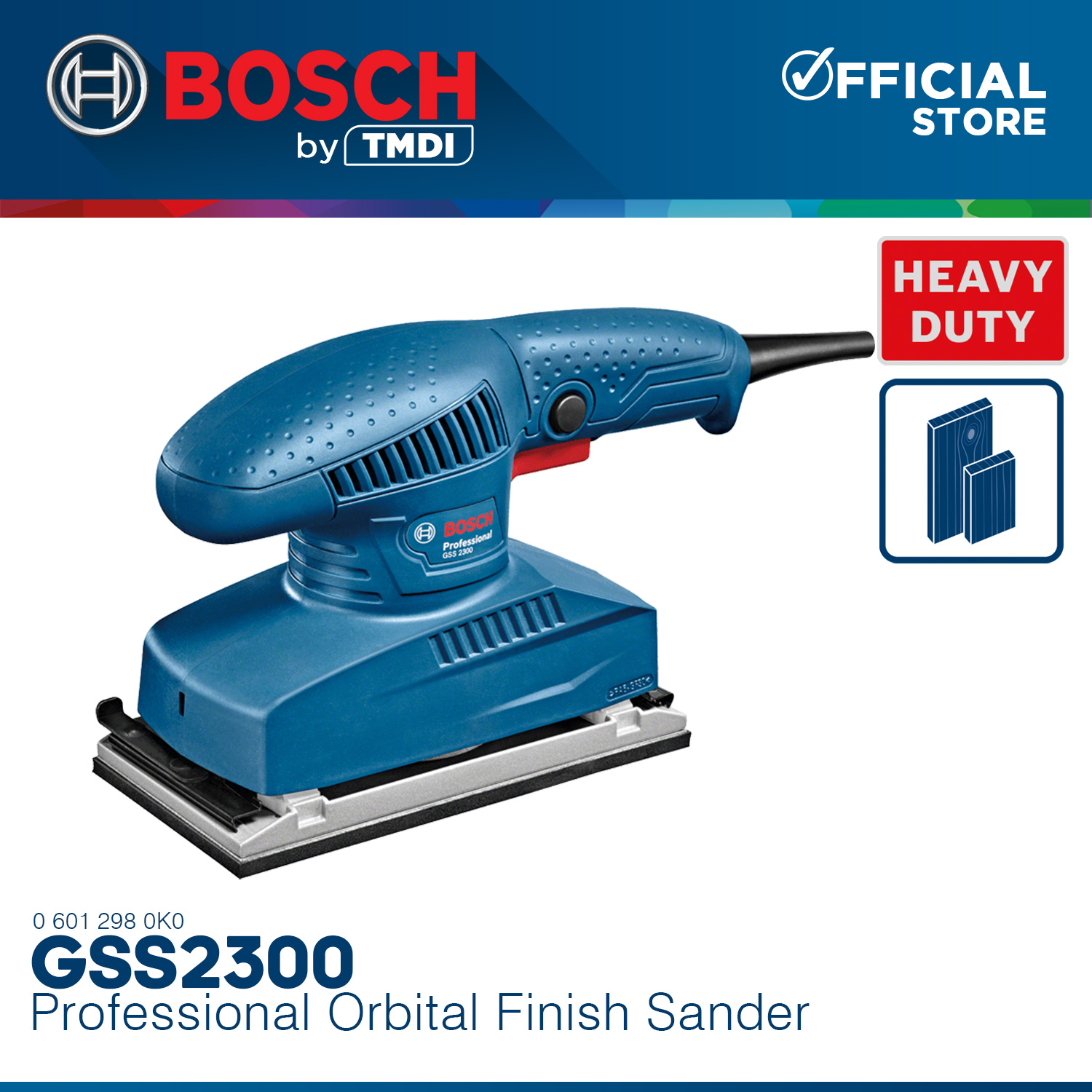 BOSCH Orbital Finish Sander 190W GSS 2300 •100 ORIGINAL / AUTHENTIC BPT Lazada PH